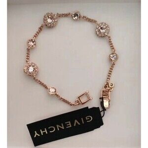 New Authentic Givenchy Rose Gold - Tone Pavé Bracelet